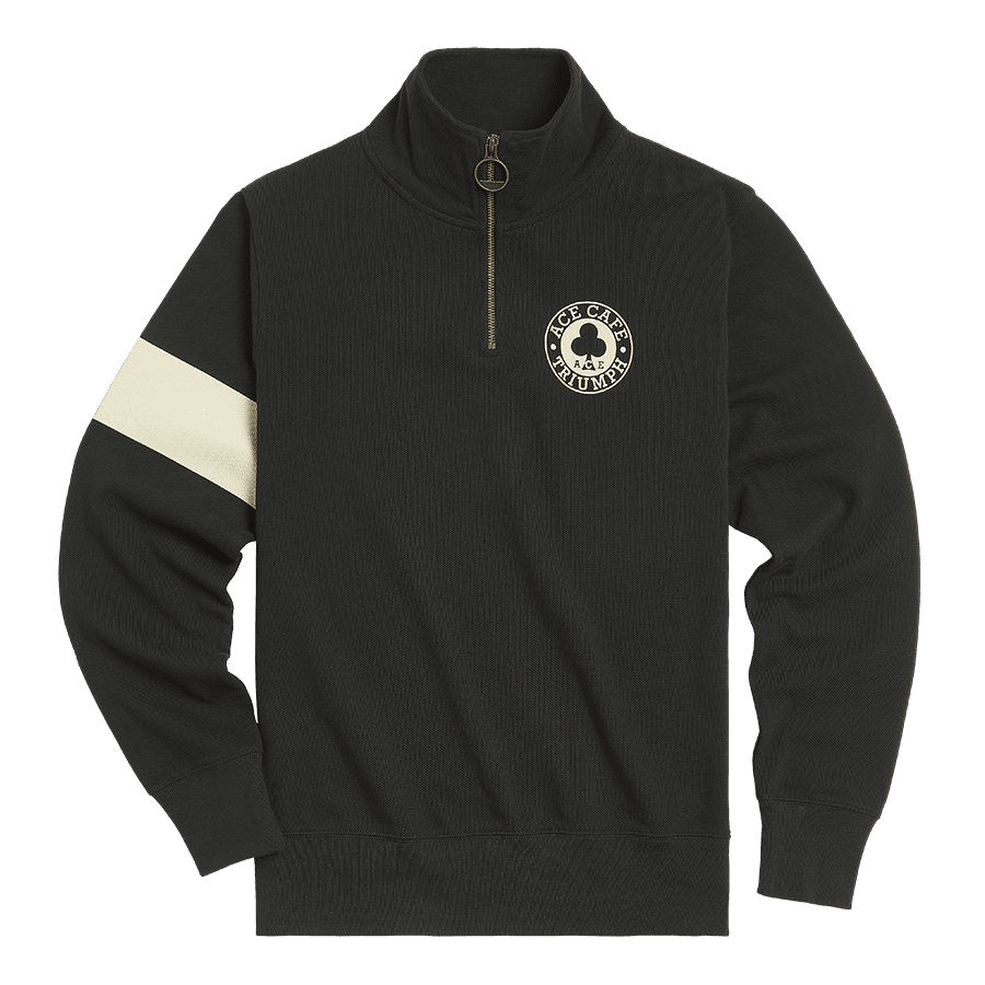 é sport line half zip sweat black Sport-Tek Men's Black 1/4-Zip Sweatshirt
